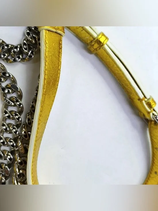 Christian Dior Diorama Flap Bag Metallic Gold Crinkled Lambskin + COA & Box - Picture 16 of 16